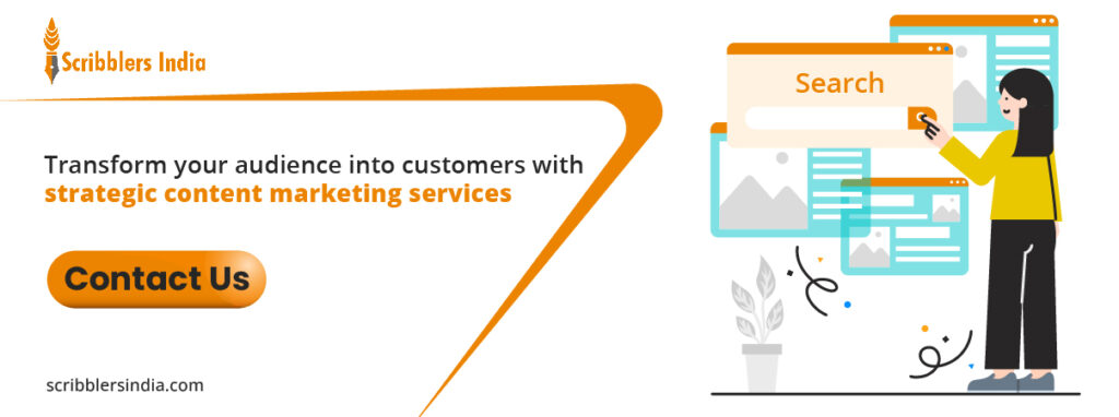 Scribblers India for content marketing services