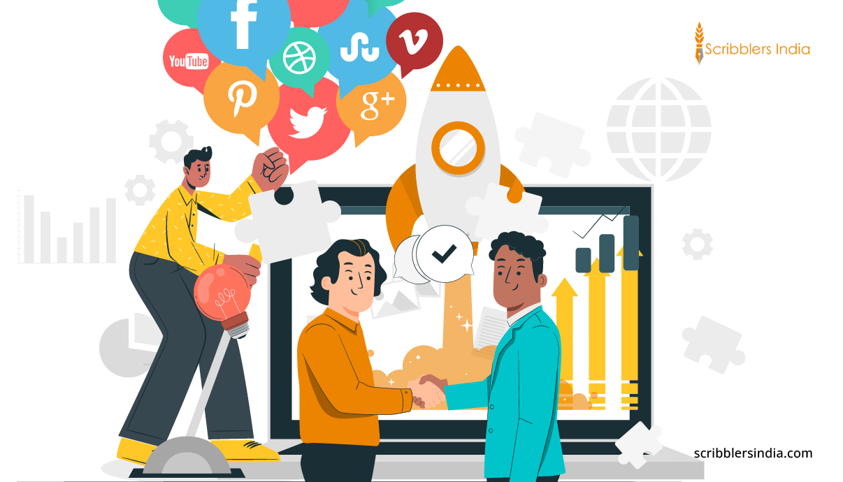 Scribblers India offers B2B social media services